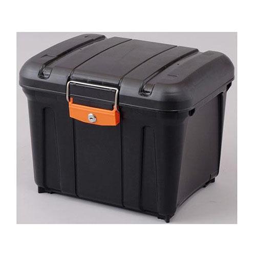 アイリスオーヤマ(Iris Ohyama) 密閉ハードBOX ブラック/オレンジ MHB-460