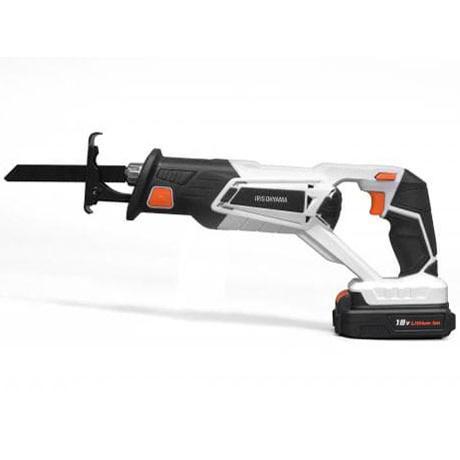アイリスオーヤマ(Iris Ohyama) JRS20 ホワイト 充電式レシプロソー18V 充電器・...