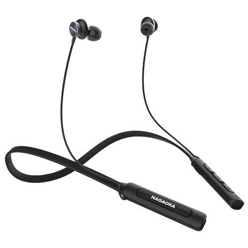 ナガオカ BT826BK ブラック ネックバンド型ワイヤレスイヤホン