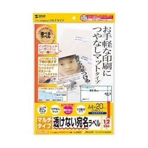 サンワサプライ LB-EM25 マルチラベル 12面 20シート