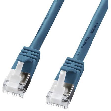 サンワサプライ KB-STPTS-03BL ブルー ツメ折れ防止カテゴリ5eSTP LANケーブル ...