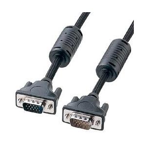 サンワサプライ KC-NMV50K ナイロンメッシュディスプレイケーブル アナログRGB 5m