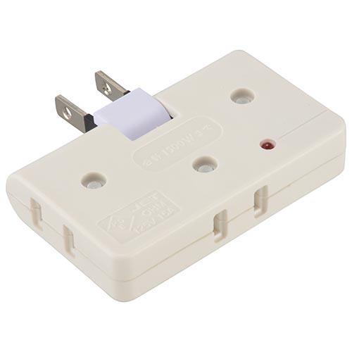 オーム電機(OHM) HS-AKS3PBT-W 白 雷に強いコーナータップ 3個口 00-6967