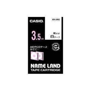 CASIO(カシオ) XR-3WE ネームランド スタンダードテープ 白/黒文字 3.5mm