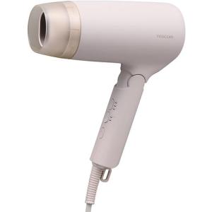 テスコム(TESCOM) TD626A-C ベージュ 海外対応 ドライヤー 速乾 大風量 自動電圧切替 100-240V Cタイプ変換プラグ付 折りたたみ プロテクトイオン