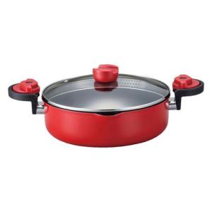 ベストコ ND-2997 KACHAT パスタ鍋 両手鍋 セラミックキャセロール 24cm IH