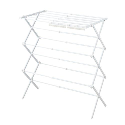 ベストコ NY-324 ホワイト LIV PLUS Quick Lock 物干しスタンド 平干し 伸...