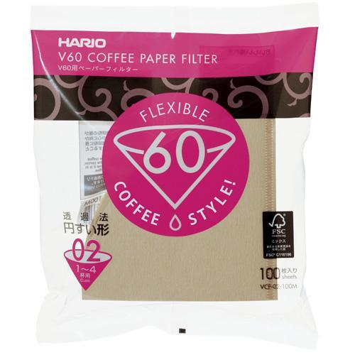ハリオ(HARIO) V60用ペーパーフィルター02M 100枚入リ VCF-02-100M