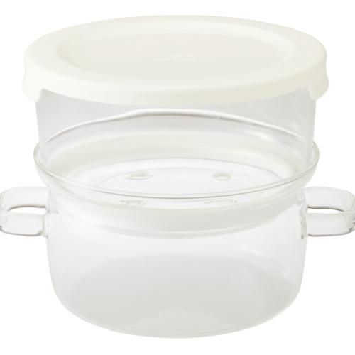 ハリオ(HARIO) HARIO ガラスのある生活 ガラスのせいろ蒸し器 クリア GSM-2-OW ...