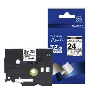 ブラザー(brother) TZe-M51 TZeテープ マットテープ 黒文字/透明 つや消し 24mm