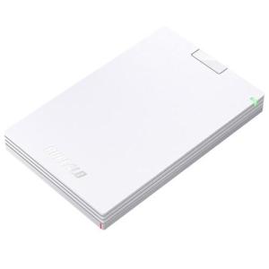 バッファロー(BUFFALO) HD-PGAC1U3-WA(ホワイト) USB Type-C & USB Type-A ケーブル付属 ポータブルHDD 1TB｜イーベスト