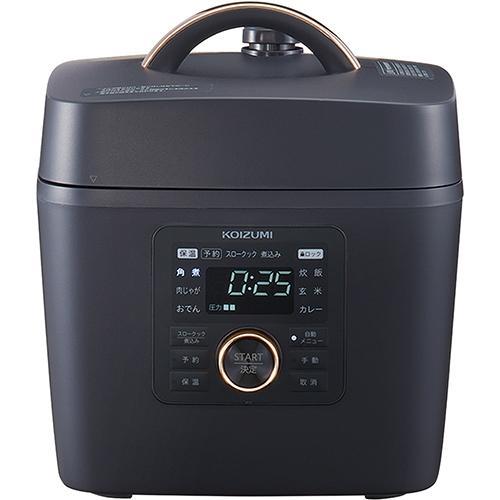 コイズミ(KOIZUMI) KSC-3502-K(ブラック) マイコン電気圧力鍋 5段階圧力 炊飯最...