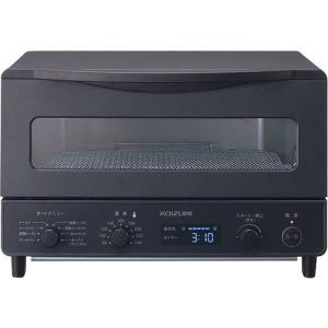 コイズミ(KOIZUMI) KOS-1236-K ブラック オーブントースター 1225W トースト枚数1〜4枚