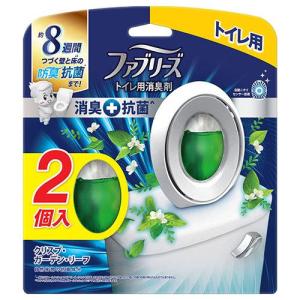 P＆G ファブリーズ W消臭 トイレ用 消臭剤＋抗菌 クリスプ・ガーデン・リーフ 2個｜ebest