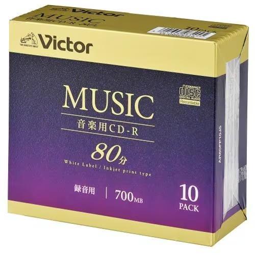 ビクター(Victor) AR80FP10J5 Victor 音楽用 24倍速 CD-R 10枚パッ...