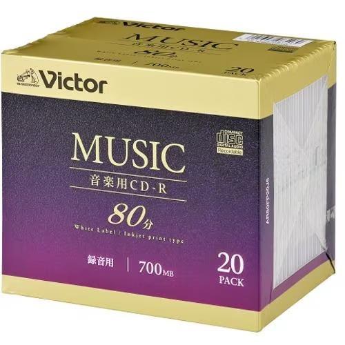 ビクター(Victor) AR80FP20J5 Victor 音楽用 24倍速 CD-R 20枚パッ...