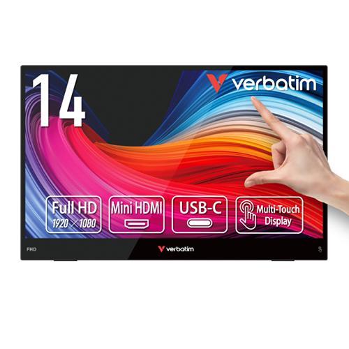 Verbatim(バーベイタム) PMLT14V1 ブラック モバイルモニタ 14型ワイド