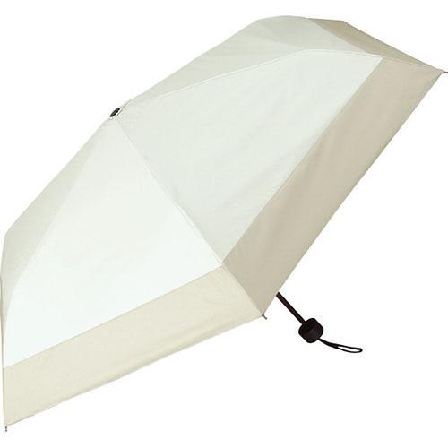 その他 ジミージー 晴雨兼用ＵＶ加工 折りたたみ傘(５５ｃｍ)遮熱タイプ オフホワイト・ベージュ２
