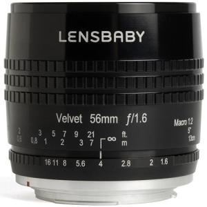 【長期保証付】レンズベビー(LENSBABY) Velvet 56(ブラック) ペンタックスK用｜ebest