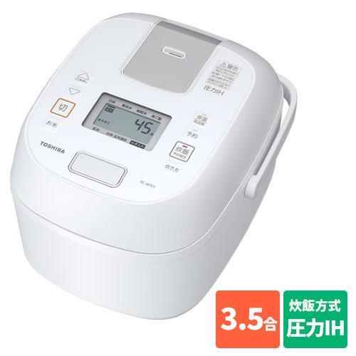 【長期保証付】東芝(TOSHIBA) RC-6PXV-W(ホワイト) 炎匠炊き ジャー炊飯器 圧力I...