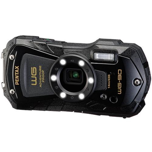 【長期保証付】ペンタックス(PENTAX) WG-90(ブラック) 防水コンパクトデジタルカメラ