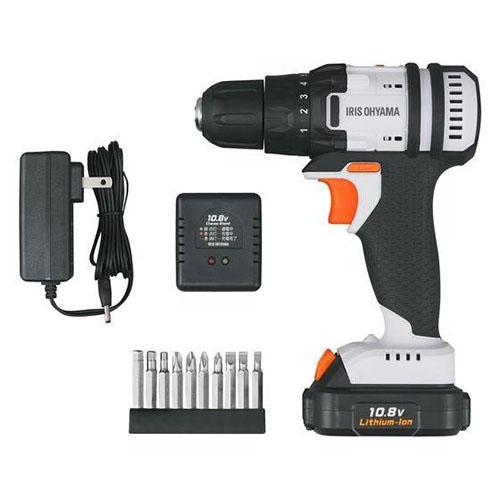 【長期保証付】アイリスオーヤマ(Iris Ohyama) JCDBL35 ホワイト 充電式ドライバド...