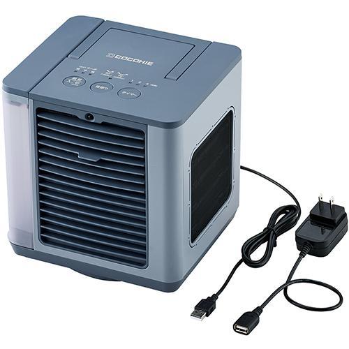 【長期保証付】ショップジャパン ここひえ R8 ブルーグレー CCH8BGWS　省エネ小型クーラー ...