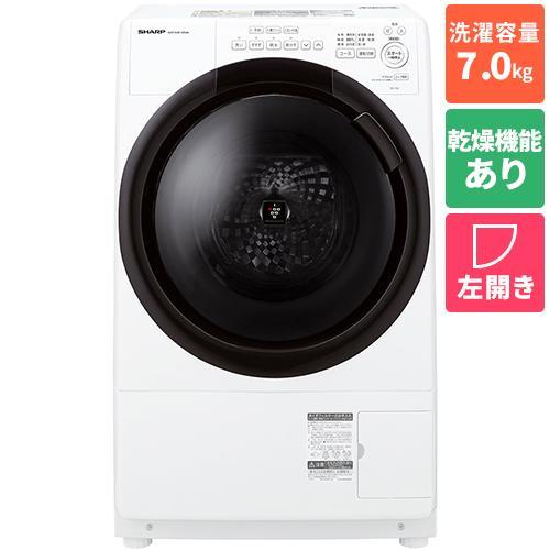 【標準設置料金込】【長期保証付】シャープ(SHARP) ES-7S2-WL ホワイト系 ドラム式洗濯...