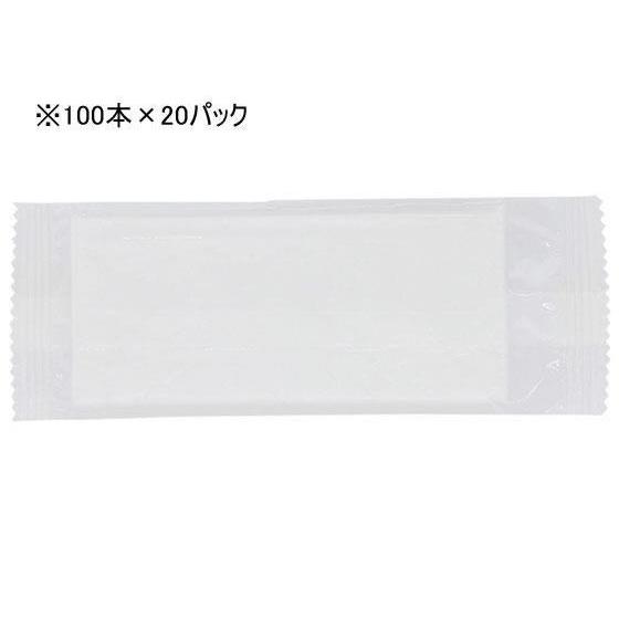 大黒工業 整列おしぼり 平 2000本入 100本×20パック[代引不可]