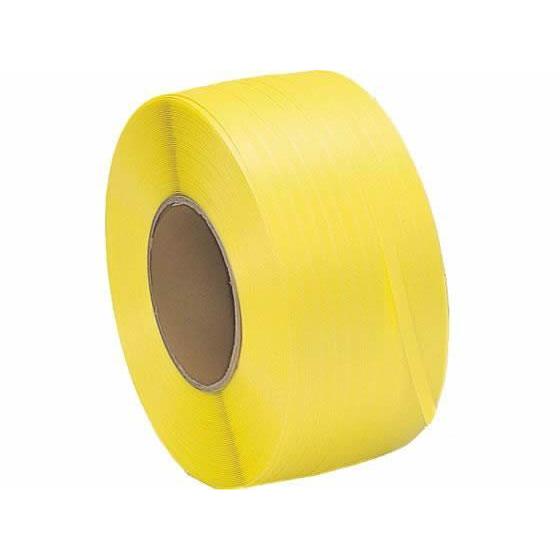 信越工業 PPバンド 自動梱包機用 幅15mm×長さ2500m 黄[代引不可]