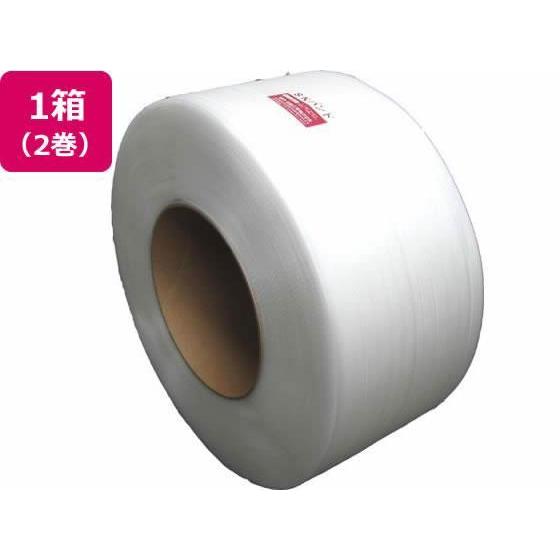 信越工業 PPバンド 自動梱包機用 幅15mm×長さ2500m 透明 2巻[代引不可]