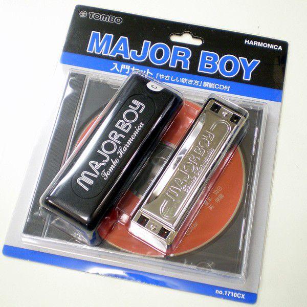 トンボ ハーモニカ TOMBO 1710CX 10ホールズハーモニカ  CD付き初心者セット