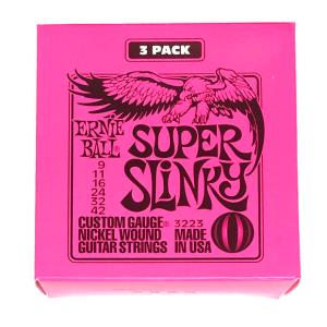 ERNIE BALL アーニーボール エレキギター弦 #2223 3セットパック 『 #3223 』 Super Slinky 【ネコポス(旧速達メール便)送料230円】｜ebisound