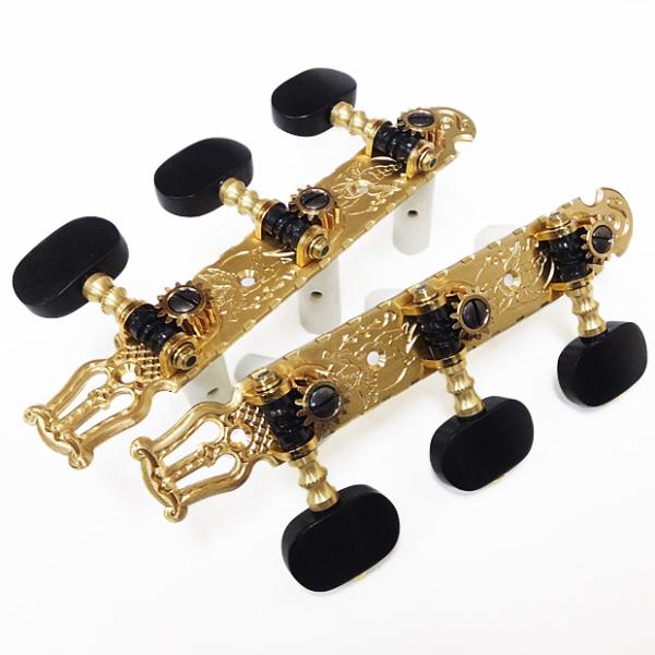 GOTOH クラシックギター  ペグ 35G3600C BB(黒ボタン) SB 両側セット 35ｍｍ...