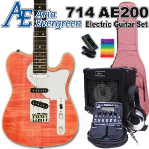 AriaProII 615 AE200 MP アリア・エヴァーグリーン エレキギター初心者 18点セット ZOOM G1Four付属｜ebisound