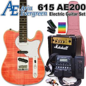 Aria ProII エレキギター 615-AE200 Aria Proll AriaProII 615 AE200 MP アリア・エヴァーグリーン エレキ