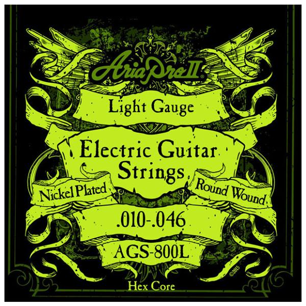 AriaProII アリア エレキギター弦 AGS-800L【ネコポス(旧速達メール便)送料\230...