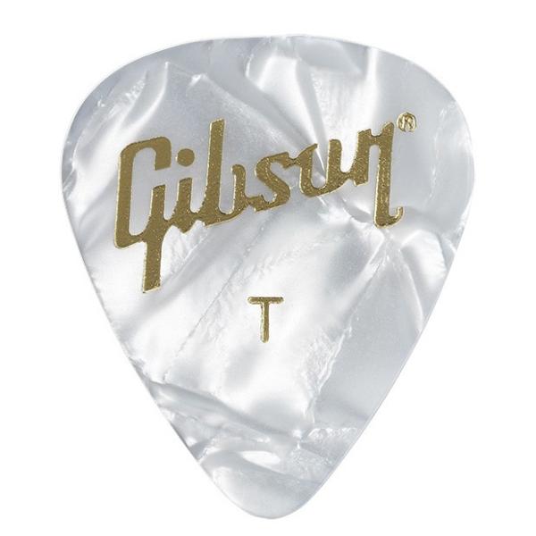 GIBSON ギブソン ピック パールホワイト ティアドロップ THIN 12枚セット APRW12...