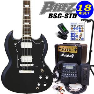 Aria Proll Blitz ブリッツ BSG-STD BK エレキギター SGタイプ