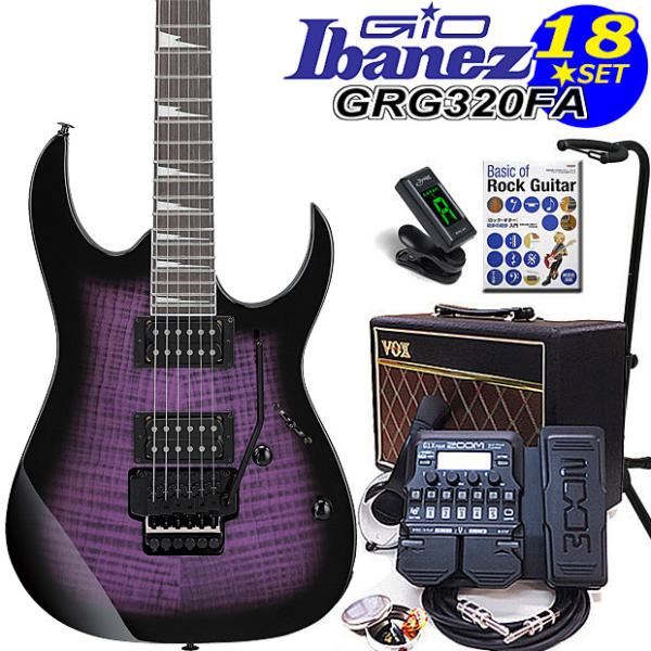 Gio Ibanez アイバニーズ GRG320FA TVT エレキギター 初心者セット18点 VO...