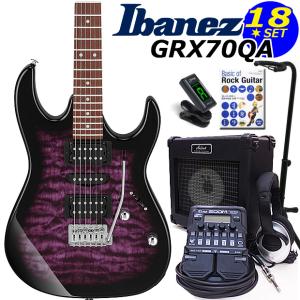 Ibanez（アイバニーズ） GRX70QA TBB エレキギター 初心者セット18点