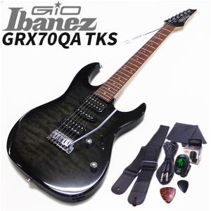 Gio Ibanez GRX70QA TKS アイバニーズ エレキギター アクセサリーセット付き｜ebisound