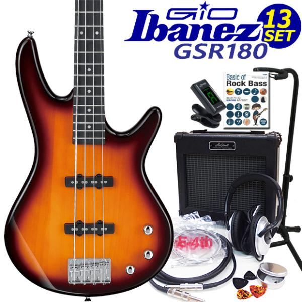 Gio Ibanez GSR180-BS アイバニーズ 4弦エレキベース 初心者13点セット