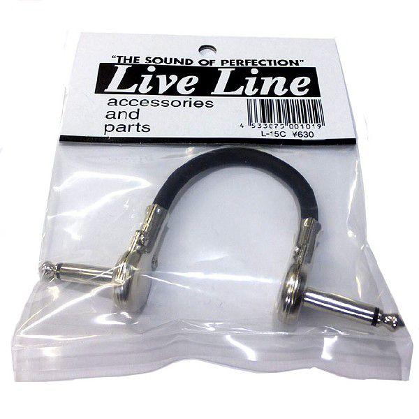 Live Line ギター／ベース用ケーブル L-15C L/L 15cm【ネコポス(旧速達メール便...
