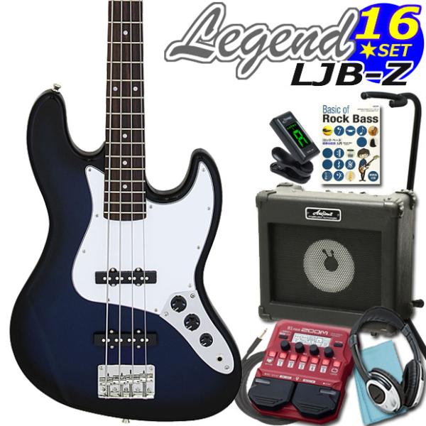 ベース 初心者 入門 Legend LJB-Z/BBS レジェンド ZOOM B1Four付 16点...