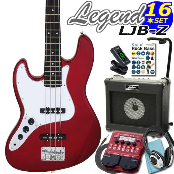 ベース 初心者 左利き Legend LJB-Z LH/CA レジェンド ZOOM B1Four付 ...