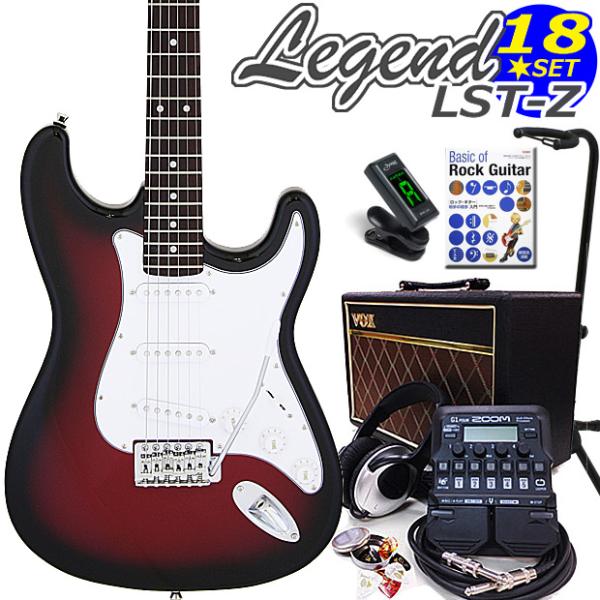 エレキギター 初心者 セット VOXアンプ ZOOM G1Four付 LST-Z/RBS Legen...