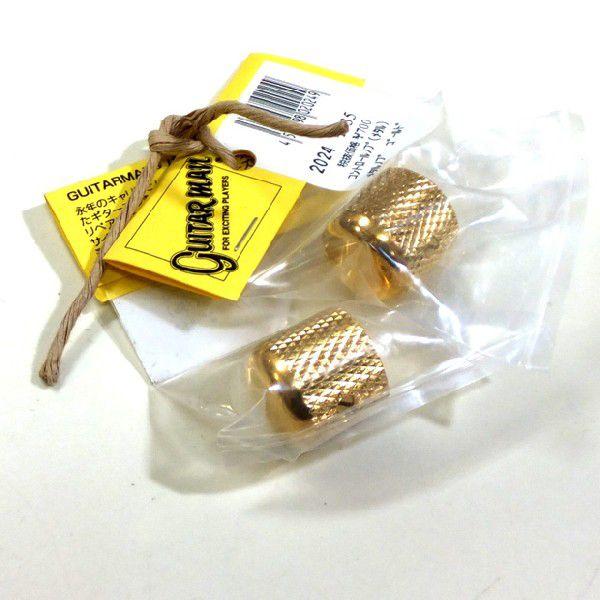 Guitarman METALノブ ゴールド 2個セット ♯2024ｘ2【ネコポス(旧速達メール便)...