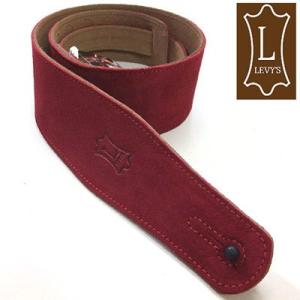 Levy's レビース ストラップ MS26 RED Suede Leather｜ebisound