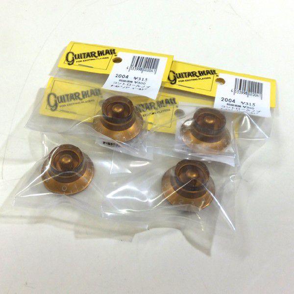 Guitarman OLDノブ ゴールド  4個セット ♯2004ｘ4【ネコポス(旧速達メール便)送...